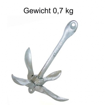 Faltklappanker Anker 0,7kg Stahl,bootsshop Bad Ischl Bild 1