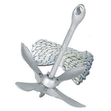 2,5Kg Anker u 30m Ankerleine von bootszubehoer-online Bild 1
