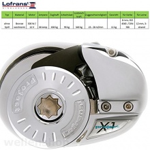 Lofrans X1 Ankerwinde Bronze 500W Kette 8mm,wellenshop Bild 1