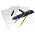 Navigationsset mit Messingzirkel Schiffskompass,Schwab Bild 1