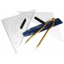 Navigationsset mit Messingzirkel Schiffskompass,Schwab Bild 1