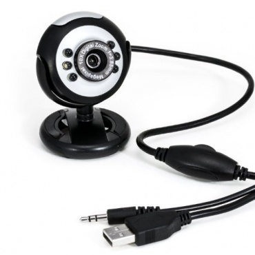 CSL USB Webcam inkl. Mikrofon mit 6 LEDs HD  Bild 1