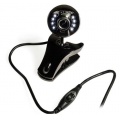 CSL USB Webcam Mikrofon mit 8 LEDs HD Lichtsensor  Bild 1