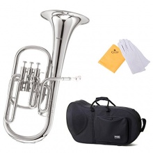 Mendini MAH-N Vernickelt E-Flat Althorn Bild 1