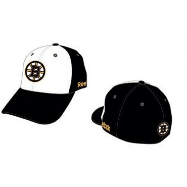 Reebok Boston Bruins White Front Panel NHL Cap S/M Bild 1