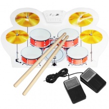 Skque E-Drums Roll up elektronisches Schlagzeug mit 8 Pads Bild 1