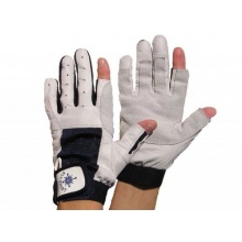 Blueport Segelhandschuhe Leder, 2 Finger frei, Größe:M Bild 1