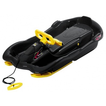 IPV Schlitten Alpen-Space Bob, schwarz, 97x54x27 cm Bild 1