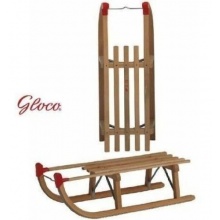 Gloco Davoser Schlitten Rodel mit Lattensitz 90 cm Bild 1
