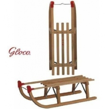 Gloco Davoser Schlitten Rodel mit Lattensitz 90 cm Bild 1