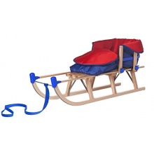 Impag Davoser Holzschlitten mit Zuggurt,115 cm Bild 1