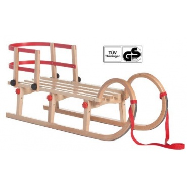 Impag Hrnerschlitten mit Zuggurt u Lehne Tatry 115cm Bild 1