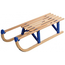 Spartan Hrner Holzschlitten 100 Klappbar,102x39x11cm Bild 1