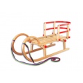 Erst-Holz Hrnerschlitten klappbar 95 cm mit Lehne  Bild 1