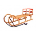 Erst-Holz Schlitten Hrnerschlitten 125 cm, mit Lehne Bild 1