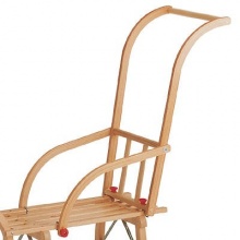 Gloco Gebirgsrodel Hrnerschlitten Lattensitz 100 cm Bild 1