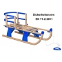 Impag Hrnerschlitten mit Lehne u Zugseil Sport 105cm Bild 1