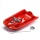KHW Lenkschlitten Snow Flyer de Luxe Lenk - Rodel rot Bild 1