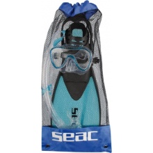Seac Schnorchel Set Tris Easy Junior, Blau, 31-33 Bild 1