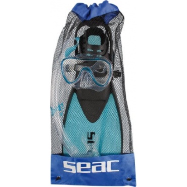 Seac Schnorchel Set Tris Easy Junior, Blau, 31-33 Bild 1