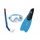 Seac Schnorchel Set Tris Easy Junior, Blau, 31-33 Bild 2