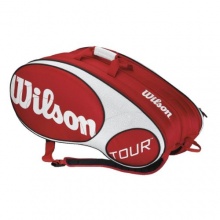 Wilson Tour Tennisschlger Hlle, rot/wei, WRZ844212 Bild 1