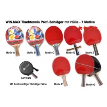 Win.Max Profi Tischtennis Schlger mit Hlle  Bild 1