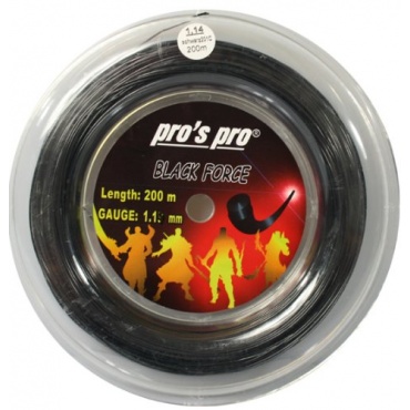 Black Force 1.14 mm dnne Tennisschlger Saiten 200m Bild 1