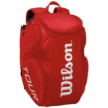 Wilson Tennis Schlgertasche Tour Molded Backpack, Red Bild 1