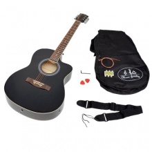 ts-ideen Elektro Akustik Westerngitarre schwarz Bild 1