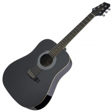 Stagg SW201 LH BK Akustik Westerngitarre-Linkshänder Bild 1