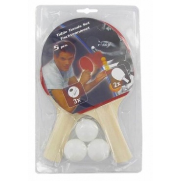 Tischtennisset 5 tlg,2 Schlger und 3 Blle von Ruby Bild 1