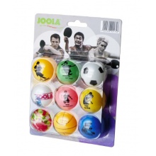 JOOLA Tischtennis-Blle Fan 9er Blister, bunt Bild 1
