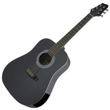 Stagg 25019244 SW201 LH BK Dreadnought Akustik Gitarre  Bild 1