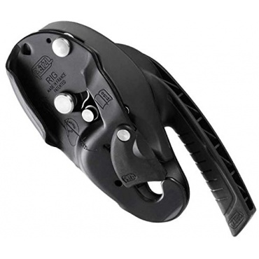 Petzl Erwachsene Abseilgert Rig Schwarz 10 - 11,5 mm Bild 1