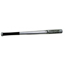 G8DS Hooligan Baseball Schläger HOLZ 66 cm silber Bild 1