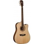 Washburn WD10SCE Cutaway Dreadnought Acoustic Gitarre Bild 1