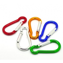 Housweety 5 Stück Alu Karabiner Kletterkabiner 7x3.4cm Bild 1