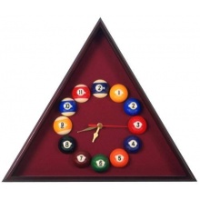 Billard-Wanduhr Triangel Cherry, Gre ca. 40 x 40 cm. Bild 1