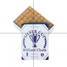 Billardkreide Silver Cup Kreide, Braun, 144 Stck Bild 1