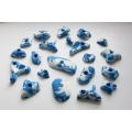 Schwarz Klettersport 20 Stck Klettergriffe wei blau Bild 1