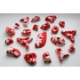 Schwarz Klettersport 20 Klettergriffe wei rot Bild 1