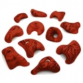 11 Stck Henkel Klettergriffe Effective rot meliert Bild 1