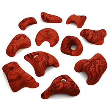 11 Stck Henkel Klettergriffe Effective rot meliert Bild 1