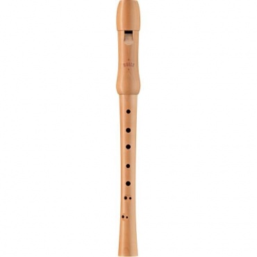 Moeck 1212 Barock Birnbaum Natur-Holz Sopran Blockflöte Bild 1