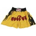 TOP TEN Thai Kampfsport Shorts Flame Gr. 190 cm gelb Bild 1