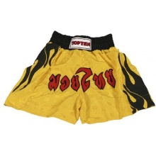 TOP TEN Thai Kampfsport Shorts Flame Gr. 190 cm gelb Bild 1