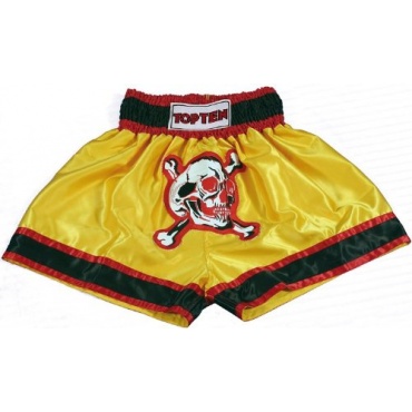 TOP TEN Kampfsport Shorts Skull Gelb Gr. XXL Bild 1