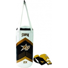 Starpak Punchingsack Boxing, Wei/Schwarz/Gold,43x19cm Bild 1