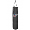UPPER CUT Punchingsack schwarz 150x35 cm aus Leder Bild 1